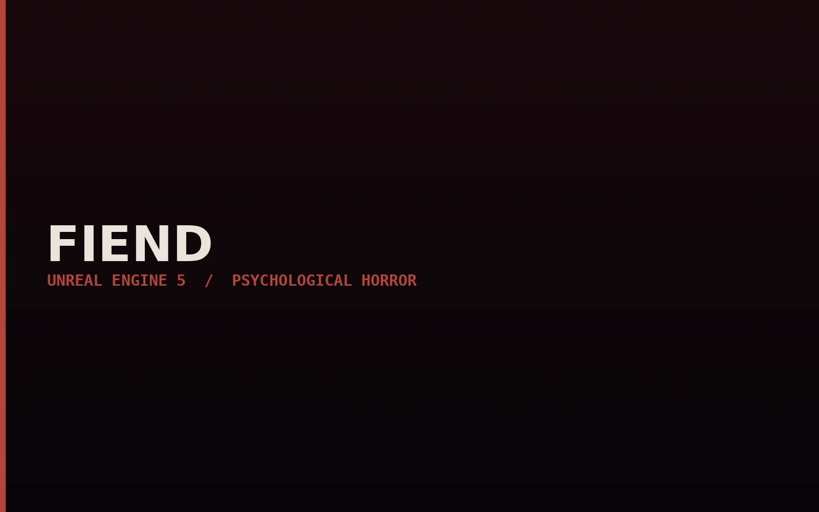 FIEND — promotional site preview